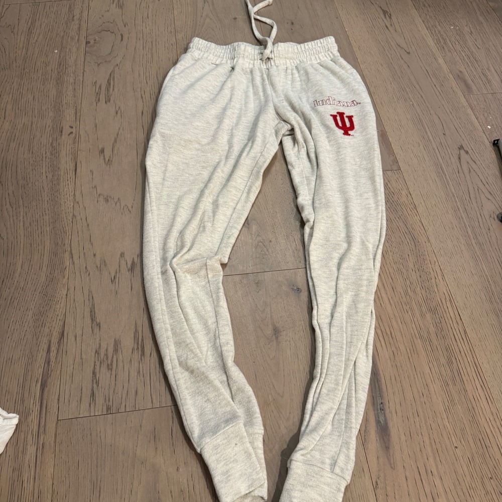 Liv Casual Indiana University Hoosiers Pajama Jogger Pants Small‎ Gray IU